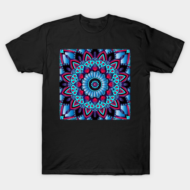 colorful mandala pattern T-Shirt by Eric Okore